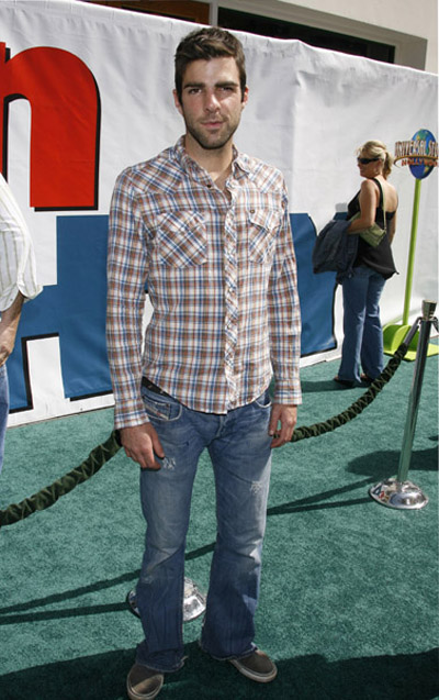 Zachary Quinto at the Premiere of Evan Almighty Zachary Quinto at the Premiere of Evan Almighty