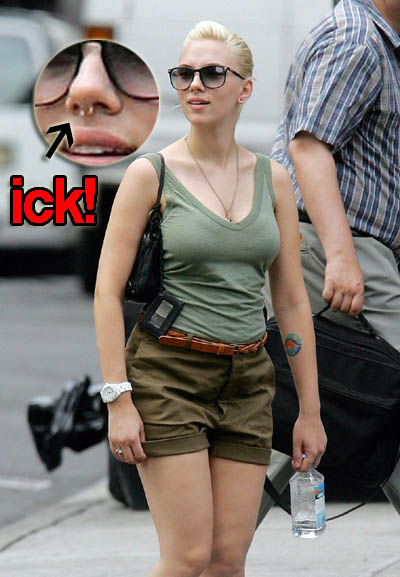 Scarlett Johansson's new nose ring Scarlett Johansson's new nose ring