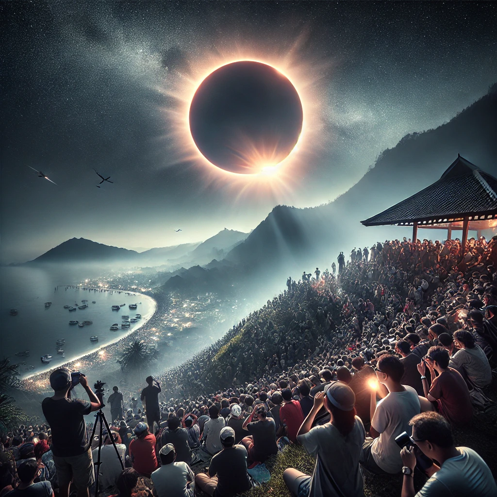 Ribuan Orang Saksikan Gerhana