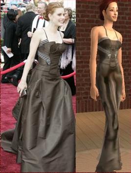 Amy Adams Sims 2 Oscar dress
